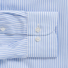 The Blue Regent 120s Poplin Stripe Custom Shirt Custom Dress Shirt- Ledbury