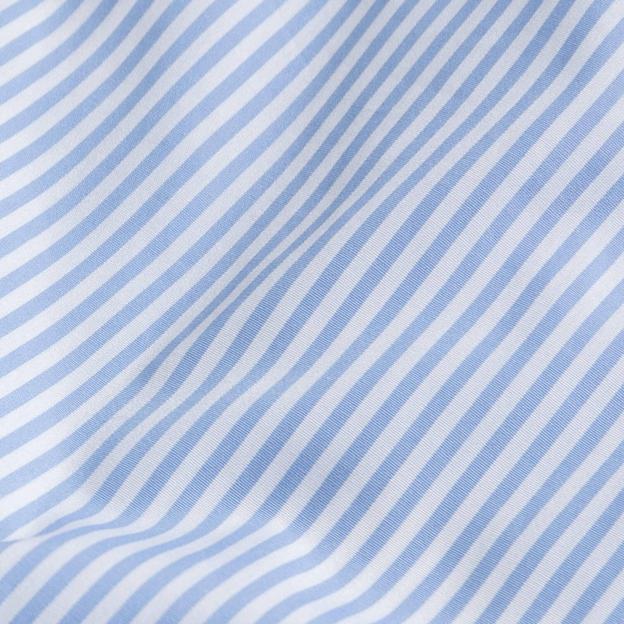 The Blue Regent 120s Poplin Stripe Custom Shirt Custom Dress Shirt- Ledbury