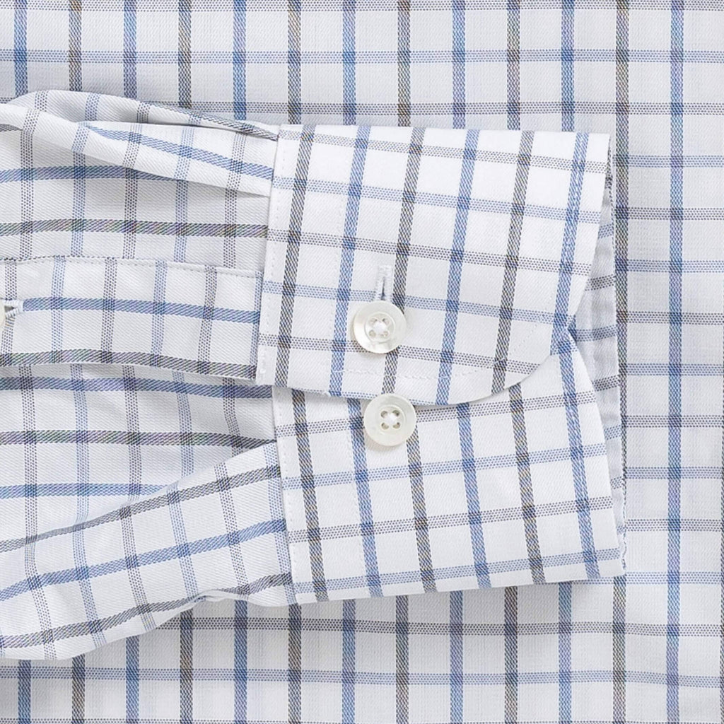 The Blue Suffield Check Custom Shirt Custom Dress Shirt- Ledbury