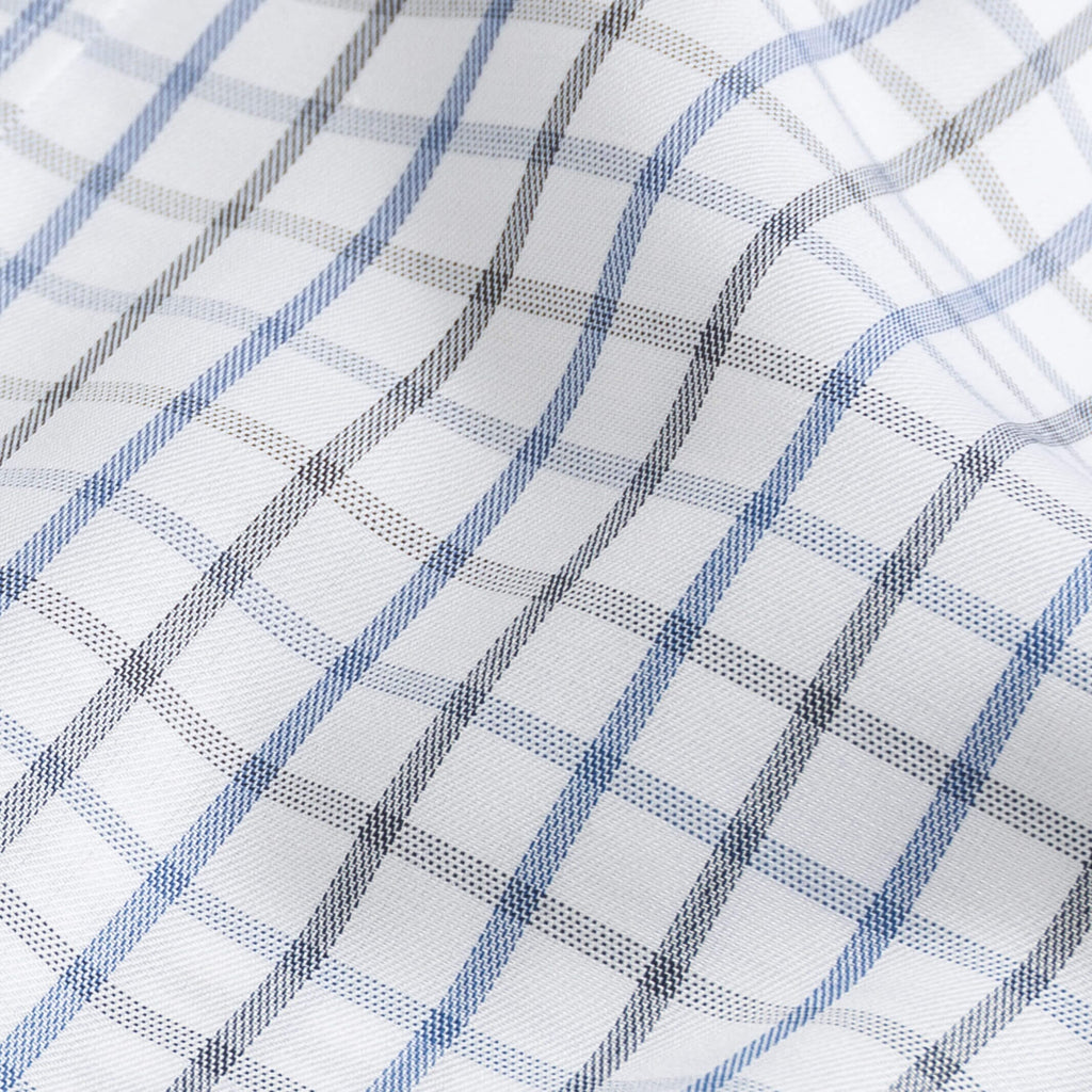 The Blue Suffield Check Custom Shirt Custom Dress Shirt- Ledbury