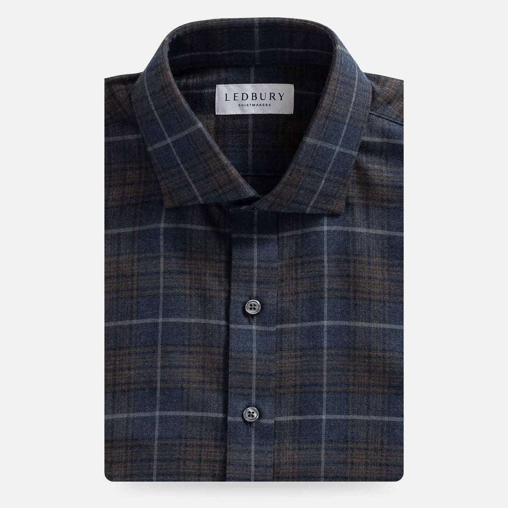 The Slate Griffin Flannel Custom Shirt Custom Casual Shirt- Ledbury