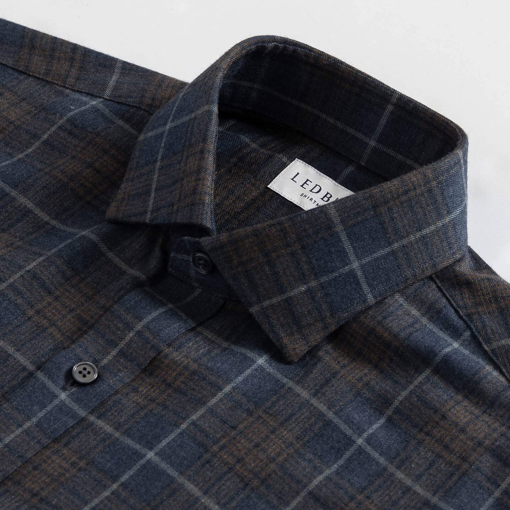 The Slate Griffin Flannel Custom Shirt Custom Casual Shirt- Ledbury