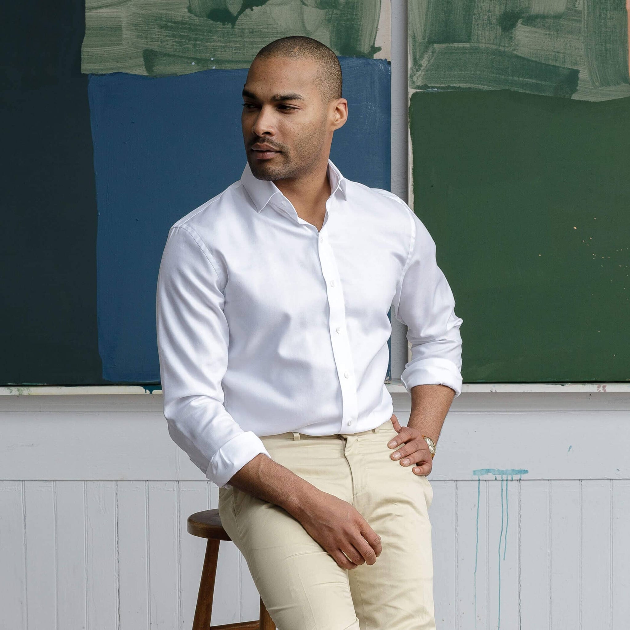 The White George Royal Oxford Custom Shirt – Ledbury