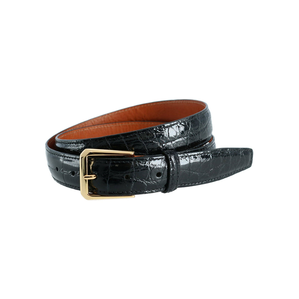 Trafalgar Genuine Glazed Alligator Belt Belt- Ledbury