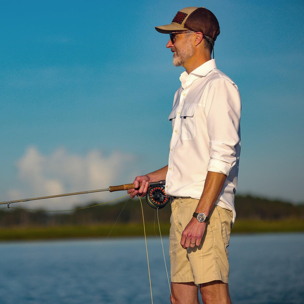 The White Tulu Custom Fishing Shirt Custom Casual Shirt- Ledbury