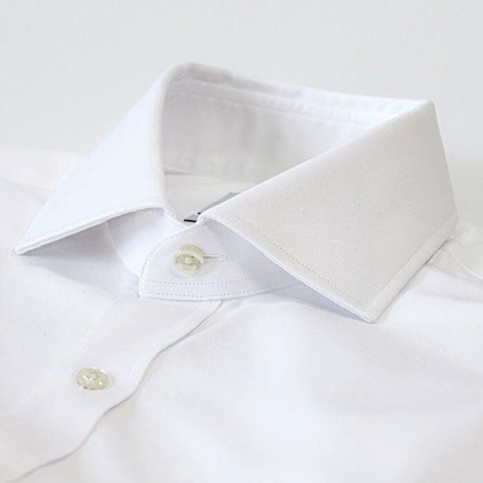 The White Fine Twill Spread Dress Shirt – Ledbury