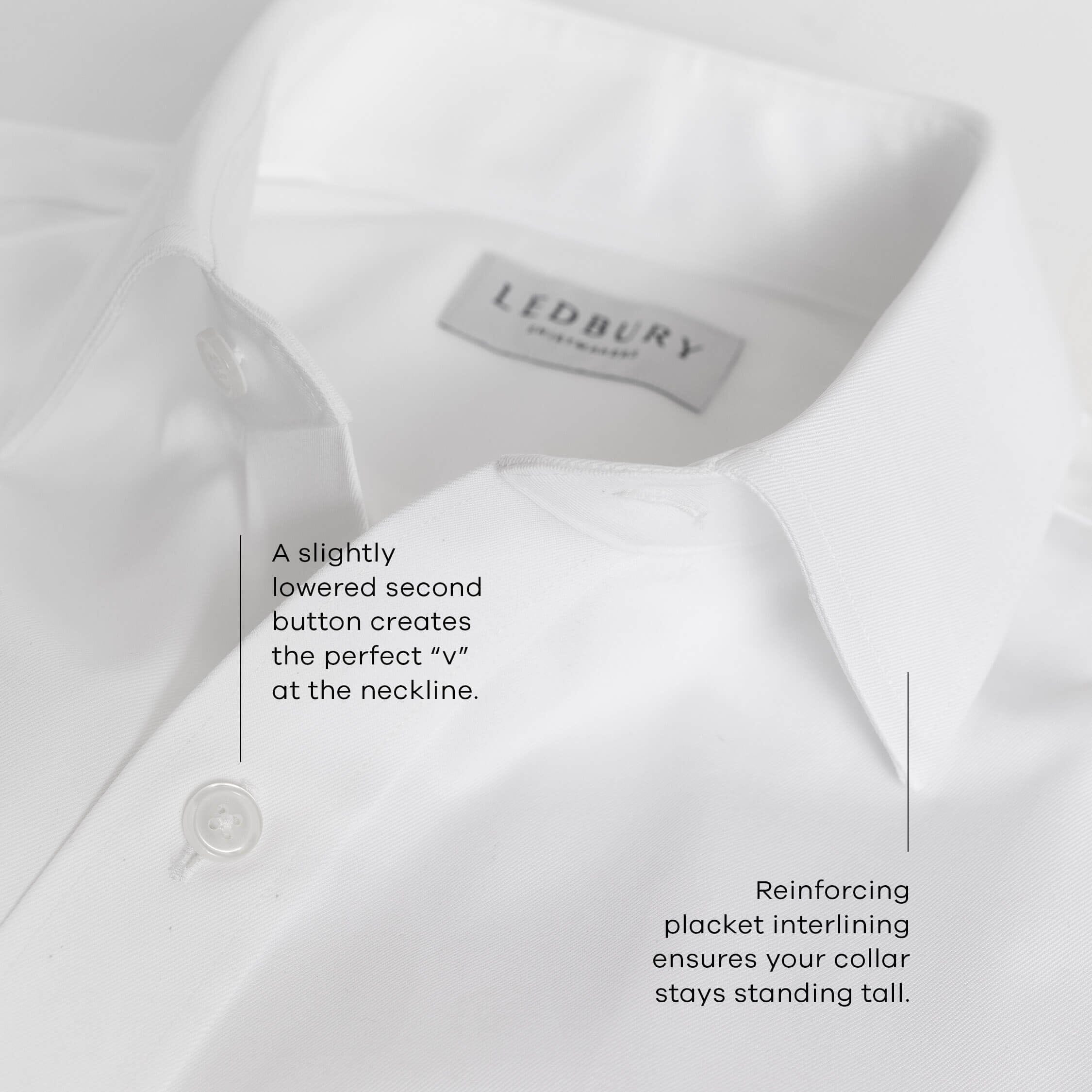 The Pink Signature Fine Twill Custom Shirt Custom Dress Shirt- Ledbury