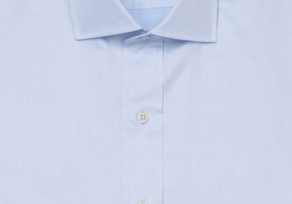 The Blue Fine Twill Spread Dress Shirt – Ledbury