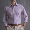 The Pink Swafford Performance Plaid Custom Shirt Custom Dress Shirt- Ledbury