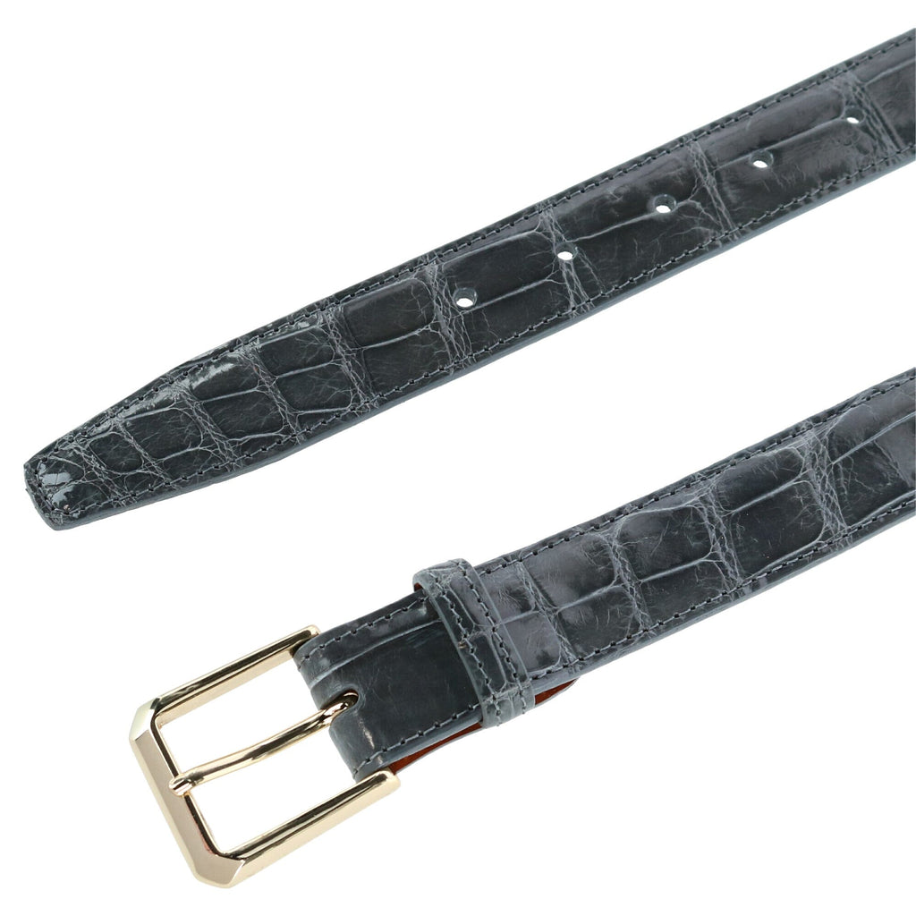 Trafalgar Genuine Glazed Alligator Belt Belt- Ledbury