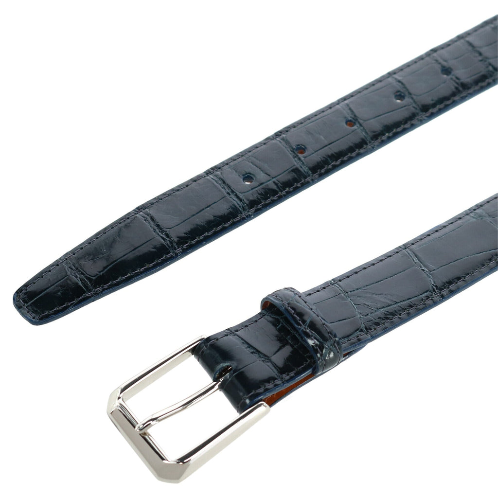 Trafalgar Genuine Glazed Alligator Belt Belt- Ledbury