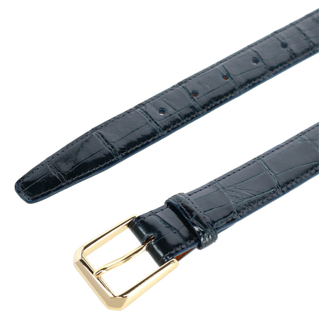 Trafalgar Genuine Glazed Alligator Belt Belt- Ledbury