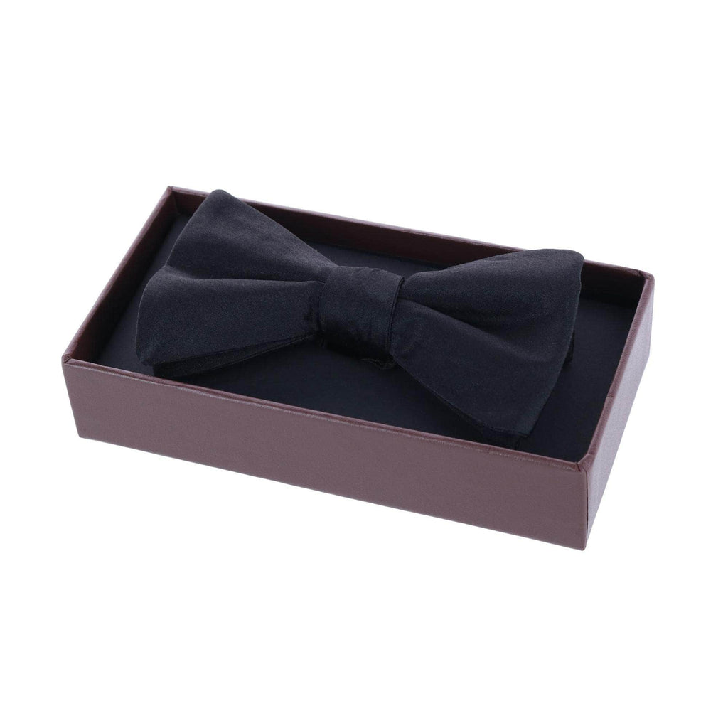 Trafalgar Sutton Solid Color Silk Bow Tie Bowtie- Ledbury