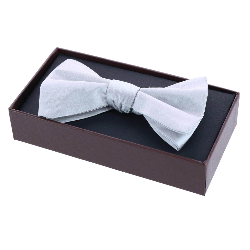 Trafalgar Sutton Solid Color Silk Bow Tie Bowtie- Ledbury