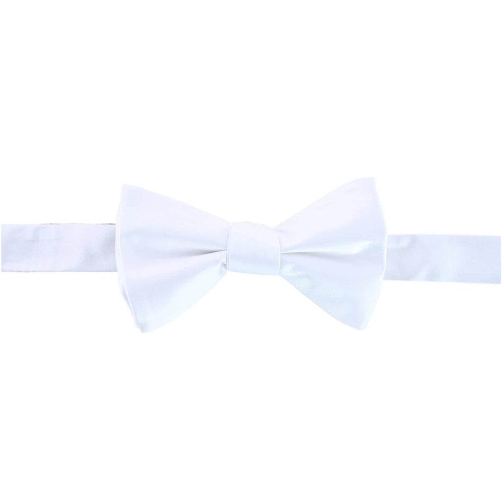 Trafalgar Sutton Solid Color Silk Bow Tie Bowtie- Ledbury