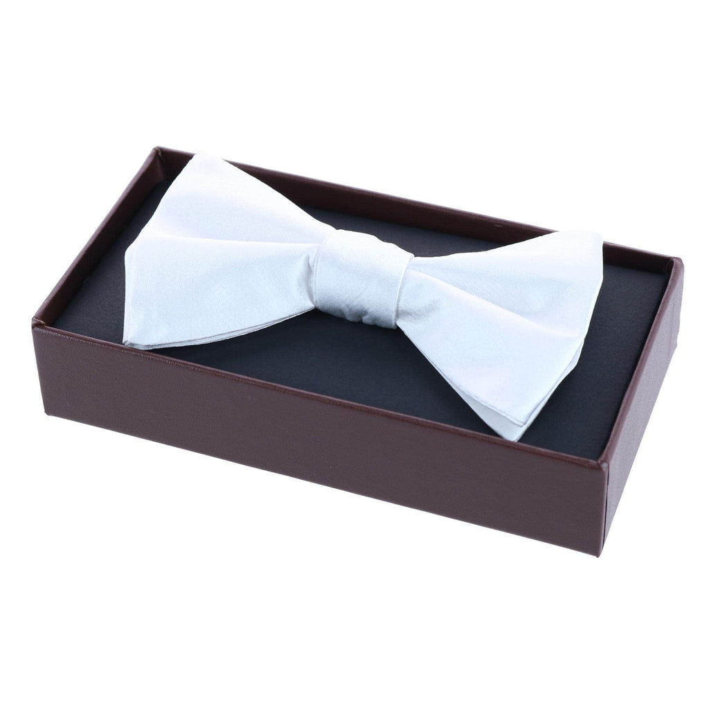 Trafalgar Sutton Solid Color Silk Bow Tie Bowtie- Ledbury