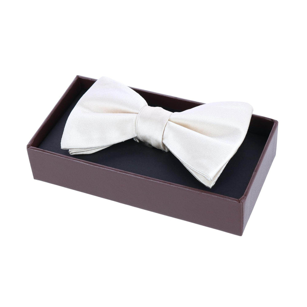 Trafalgar Sutton Solid Color Silk Bow Tie Bowtie- Ledbury