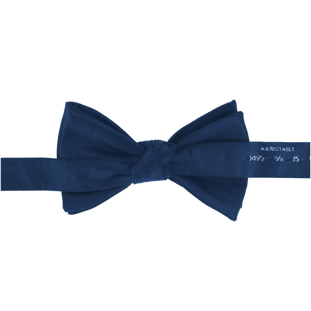 Trafalgar Sutton Solid Color Silk Bow Tie Bowtie- Ledbury