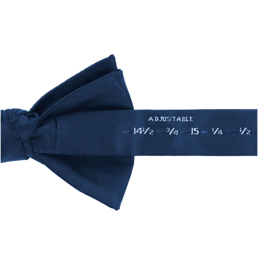 Trafalgar Sutton Solid Color Silk Bow Tie Bowtie- Ledbury