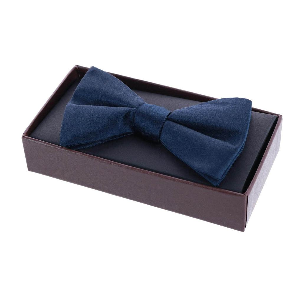 Trafalgar Sutton Solid Color Silk Bow Tie Bowtie- Ledbury