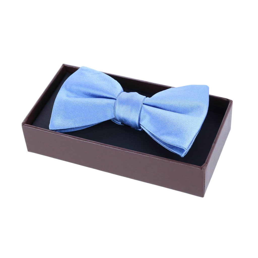 Trafalgar Sutton Solid Color Silk Bow Tie Bowtie- Ledbury