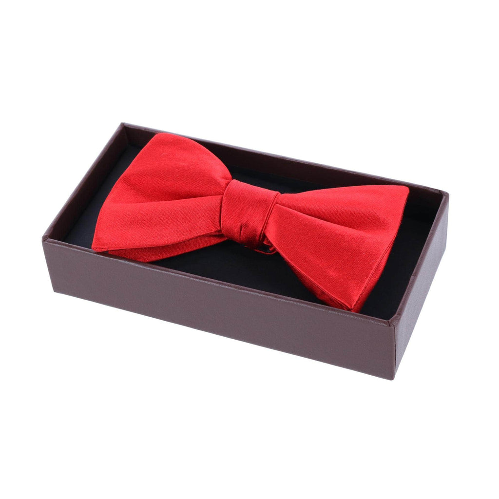 Trafalgar Sutton Solid Color Silk Bow Tie Bowtie- Ledbury