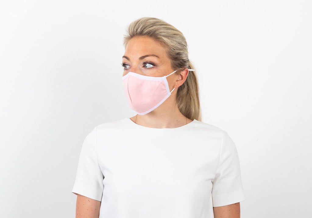 The Ross Silver Ion Jersey Antibacterial Pink & Purple Mask 2-Pack Mask- Ledbury