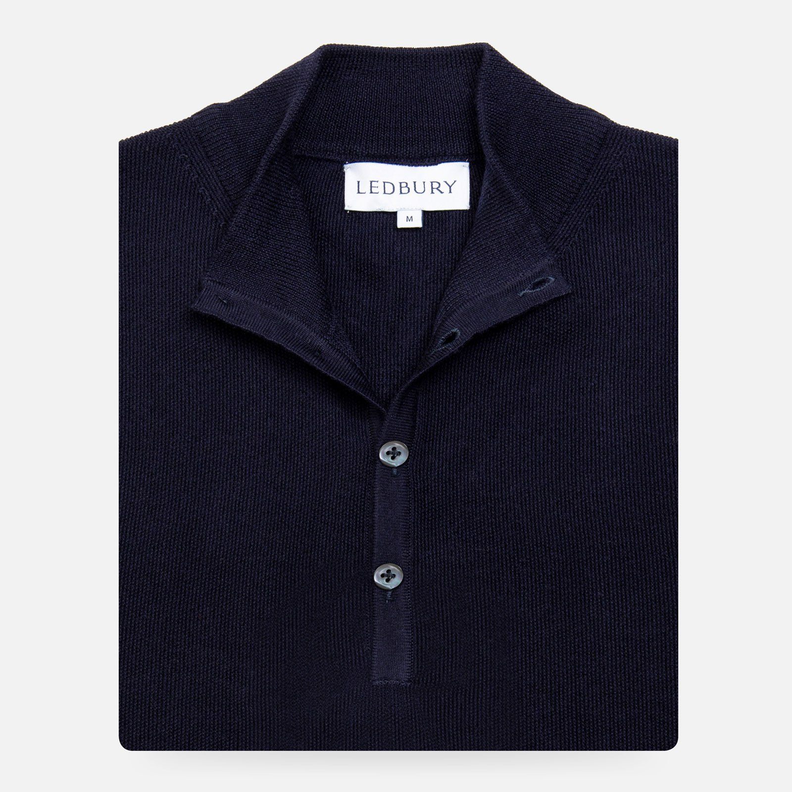 Men's Ledbury Navy Zip Up shops Cardigan