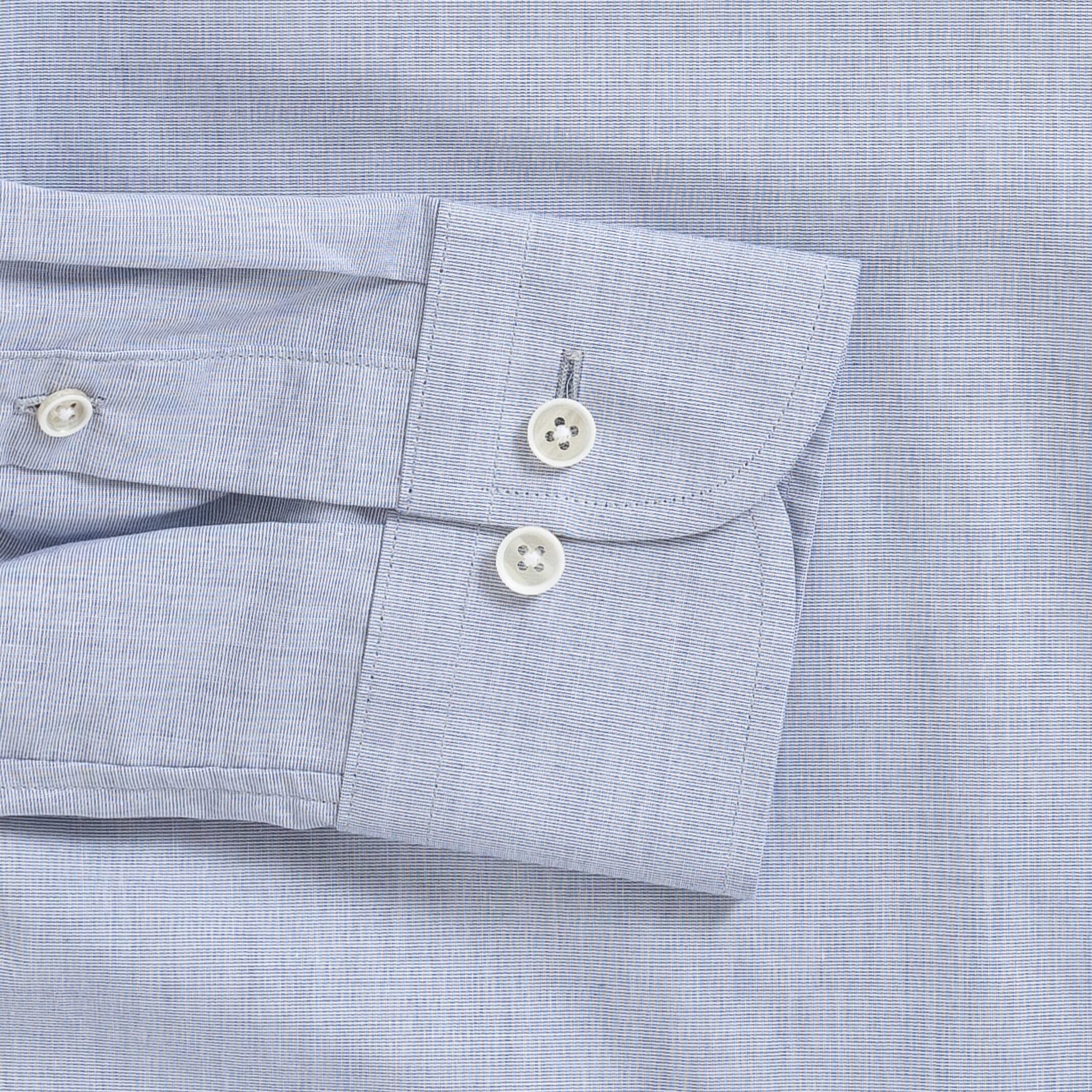 The Blue Hucks Chambray Custom Shirt Custom Dress Shirt- Ledbury