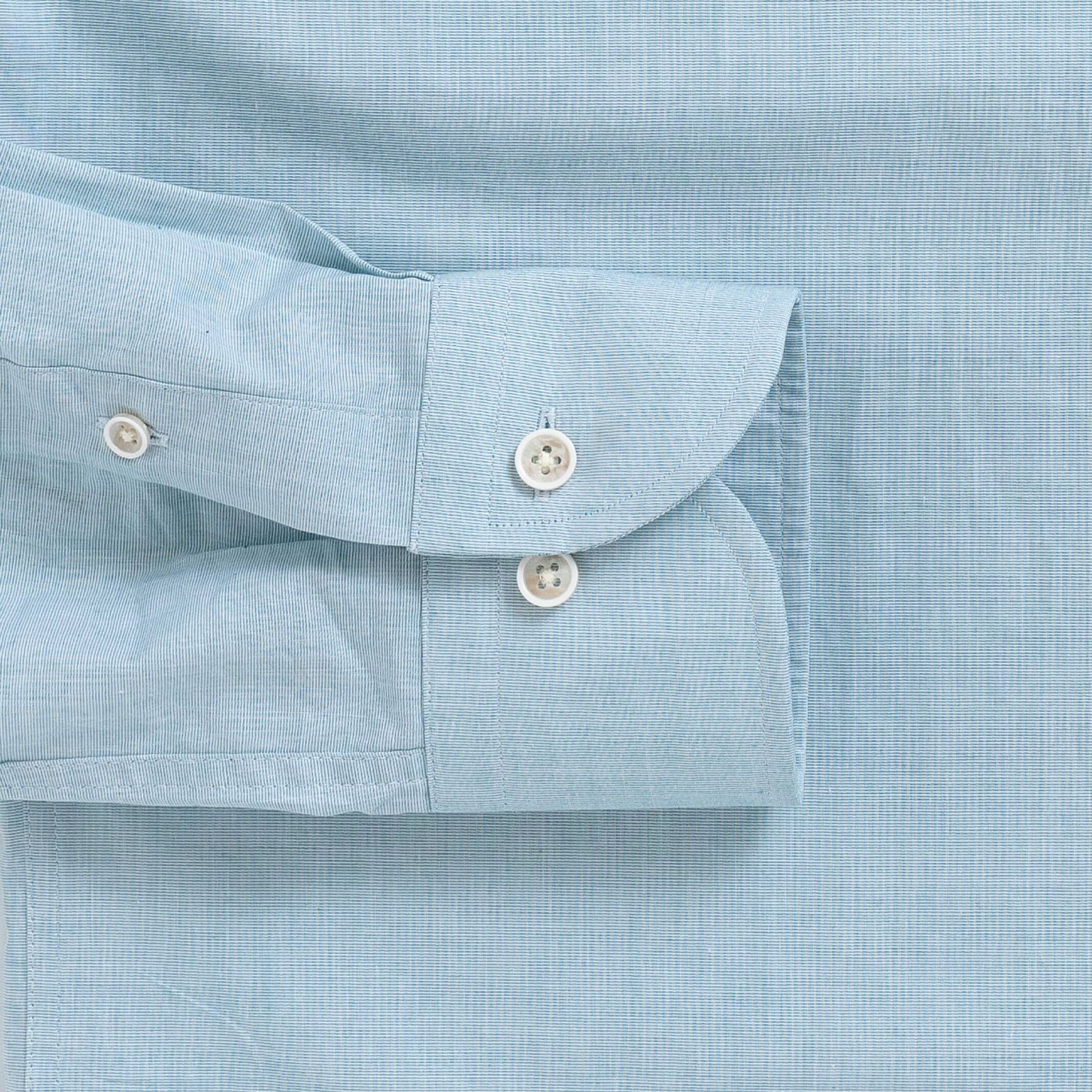 The Green Hucks Chambray Custom Shirt Custom Dress Shirt- Ledbury