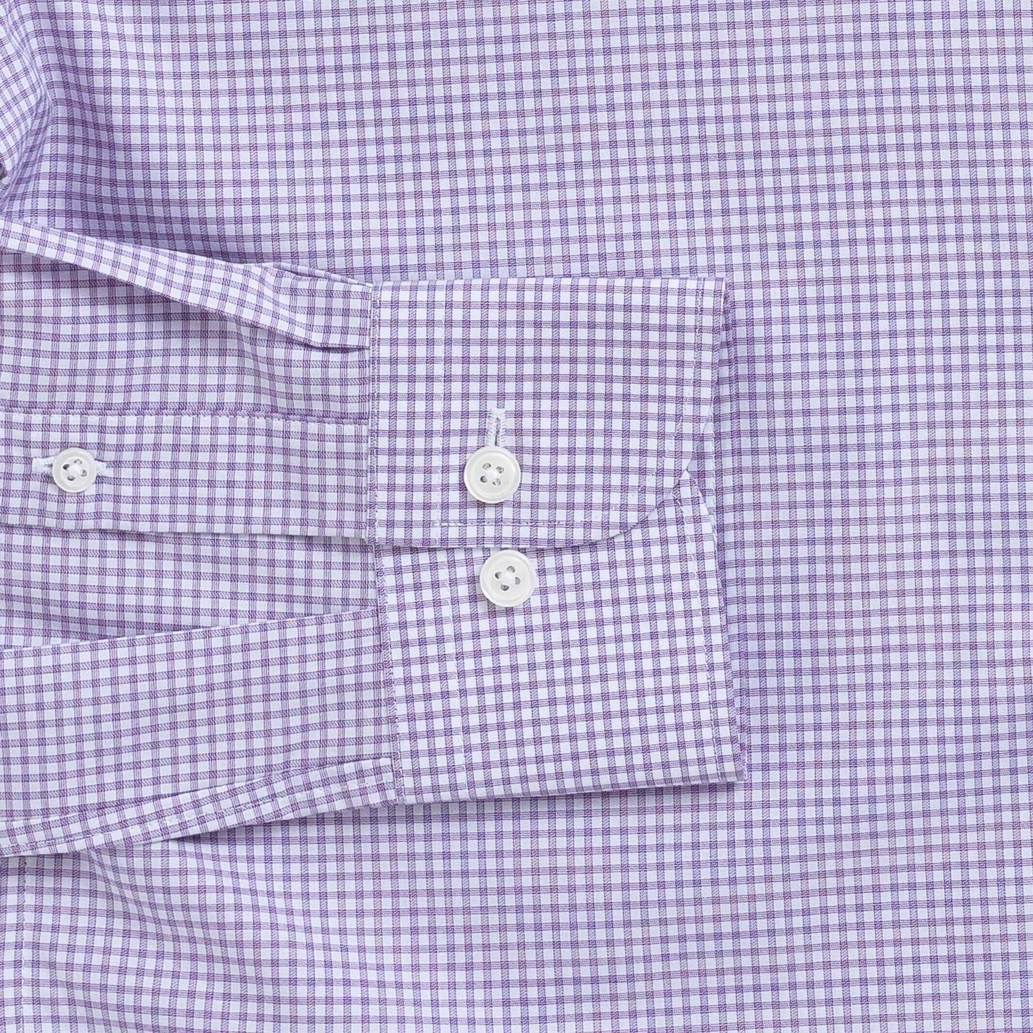 The Purple Kent Gingham Custom Shirt Ledbury