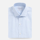 The Sky Blue Owen Check Custom Shirt Custom Dress Shirt- Ledbury