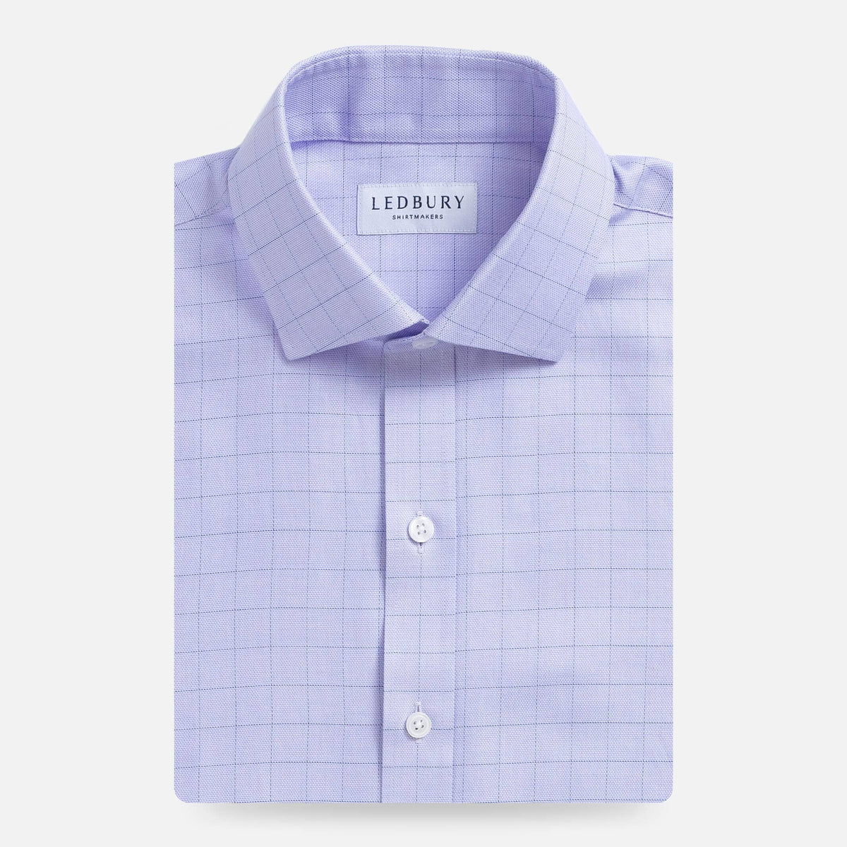 The Lavender Powell Windowpane Royal Oxford Custom Shirt – Ledbury