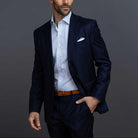 The Blue Regent 120s Poplin Stripe Custom Shirt Custom Dress Shirt- Ledbury