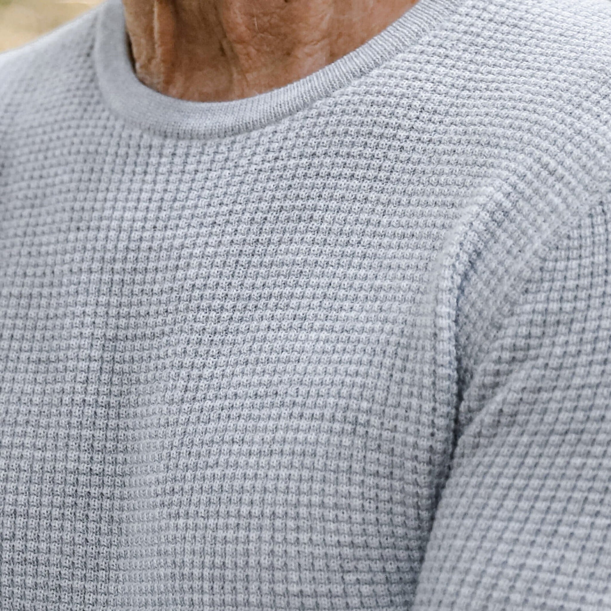 The Light Grey Heather Walden Thermal Crew Sweater Ledbury